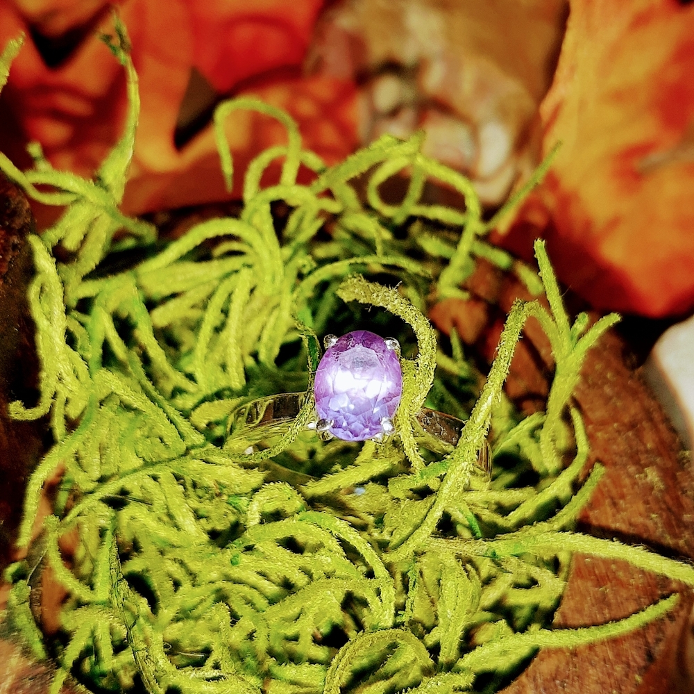Sterling Silver & Amethyst Ring